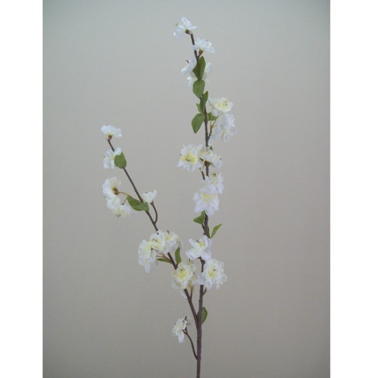 Artificial Cherry Blossom Branch Cream 89cm Artificial Flowers